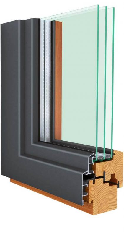 Holz-Alu-Fenster Duo 86